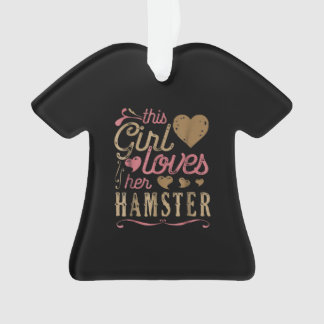 Ornamento Hamster Bonito Para Esta Menina Amante