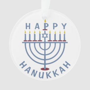 Ornamento Hanukkah feliz Menorah