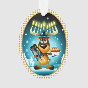 Ornamento Hanukkah Reindeer Celebra Chrismukkah