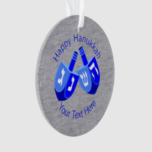Ornamento Hanukkah Sonha Com Crianças Azuis Cuecas Chrismukk