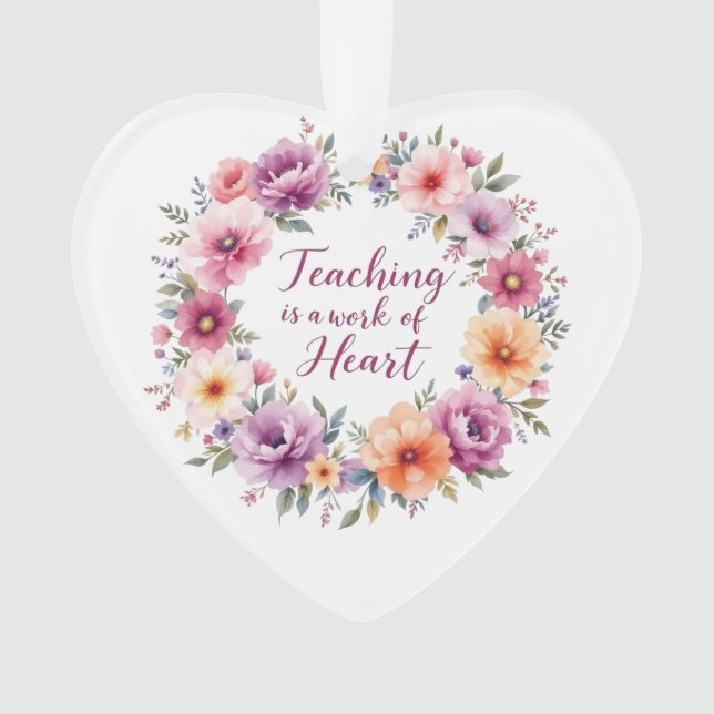 Ornamento Harmonia de Ensino Floral (Frente)