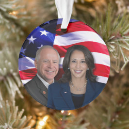 Ornamento Harris Waltz Foto 2024 - Kamala Harris Tim Waltz