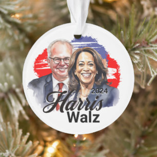 Ornamento Harris Walz 2024 Eleição Presidencial