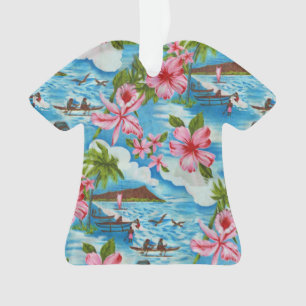 Ornamento Havaiana Cena Aloha Camisa