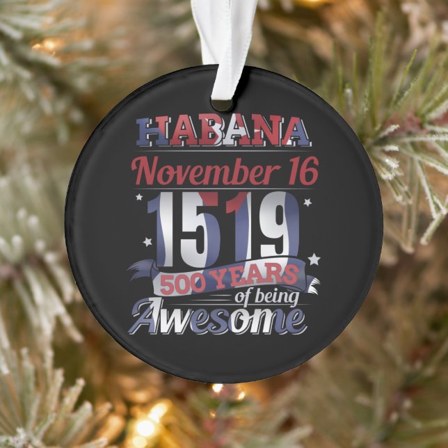 Ornamento Havana Cuba - Habana 500 Anos Sendo Espetacular (Árvore)