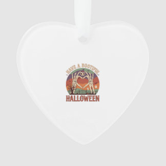 Ornamento Have Bootiful Halloween Skeleton Hands Cat Skull W