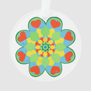 Ornamento Heart Mandala
