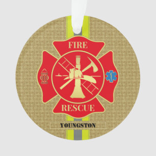 Ornamento Heroico Bombeiro Maltês Design