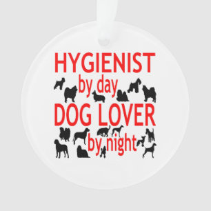 Ornamento Higienista Cão-Velho em Vermelho