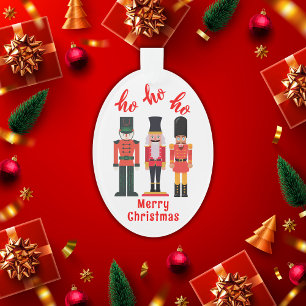Ornamento Ho Ho Feliz Nozes de Natal