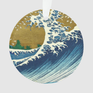 Ornamento Hokusai Big Wave Japão Art
