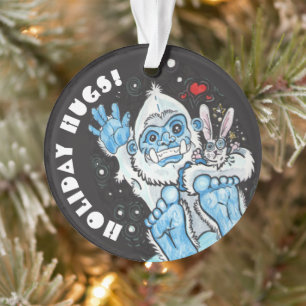 Ornamento Holiday Hugs Yeti!