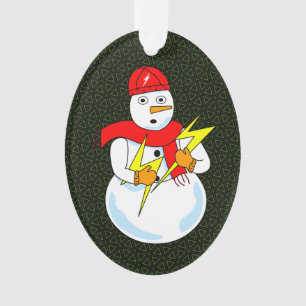 Ornamento Homem de Neve Elétrico