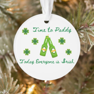 Ornamento Hora de Paddy, hoje todos são irlandeses em um