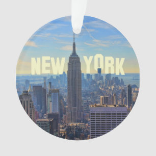 Ornamento Horizonte de NYC Emp St Building, World Trade 2C