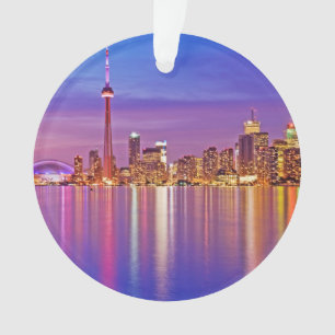 Ornamento Horizonte de Toronto ao Crepúsculo
