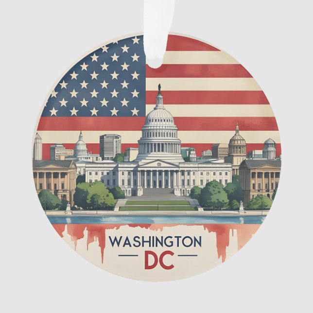 Ornamento Horizonte de Washington DC (Frente)