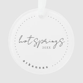 Ornamento Hot Primaveras, Arkansas AR Viagem nos Estados Uni