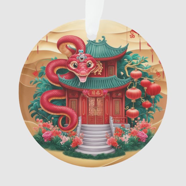 Ornamento House Wood Cobra (Frente)