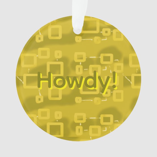 Ornamento Howdy Geometric (Frente)