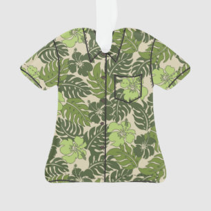 Ornamento Huakini Bay Havaiano Hibiscus Vintage Aloha Camisa