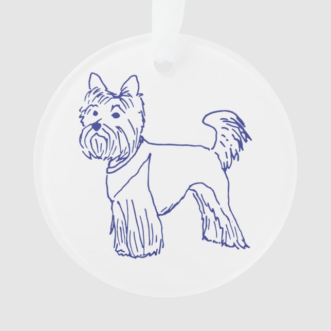 Ornamento Hunderasse Yorkshire Terrier (Frente)