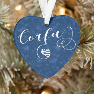 Ornamento I Heart Corfu, Irish Flag, Kerkyra