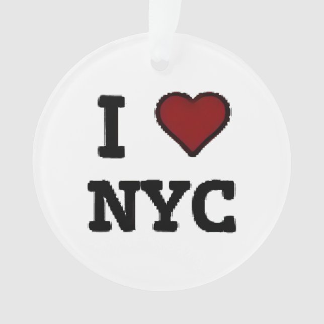 Ornamento I Love NYC heart (Frente)