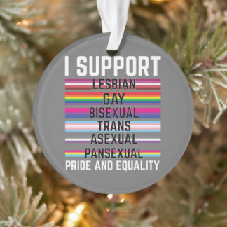 Ornamento I Support Lesbian Gay Bisexual Trans Asexual Panse