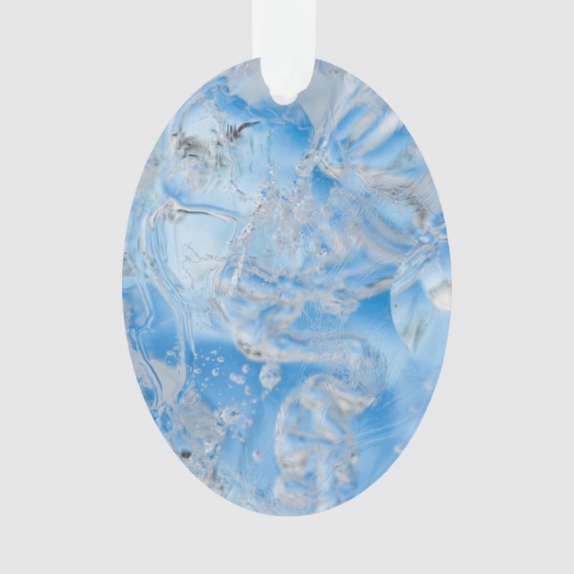 Ornamento Iceberg azul legal (Frente)