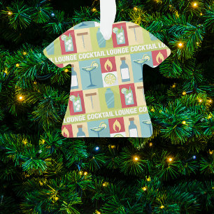 Ornamento Icónico profissional do barman projetado