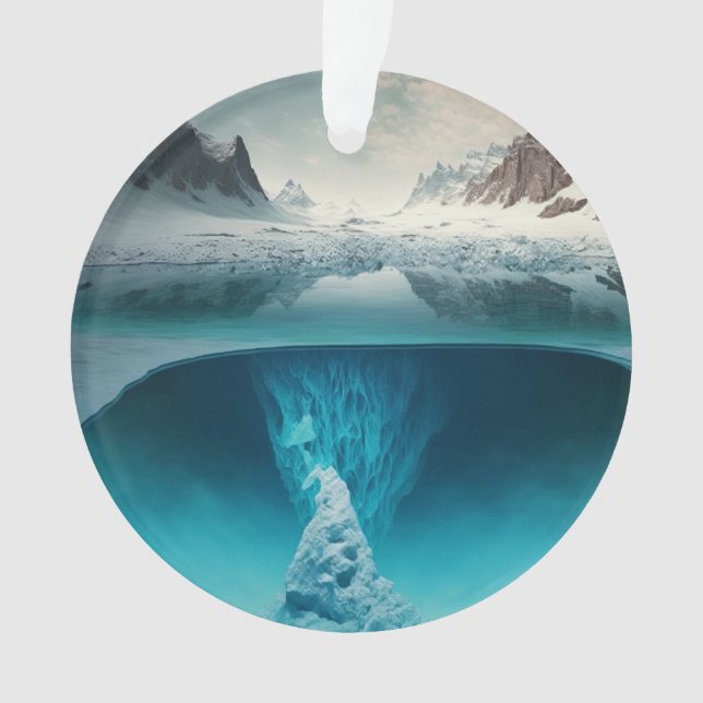 Ornamento Icy Mountain View (Frente)