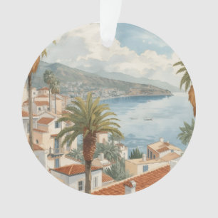 Ornamento Ilhas Baleares Viagem Francesa Vintage
