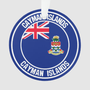 Ornamento Ilhas Cayman Round Emblem