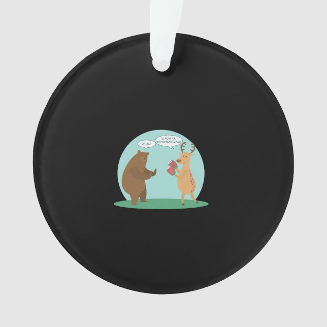 Ornamento I'll With My Bear Hands Oh Deer Funny Creative Sty (Frente)