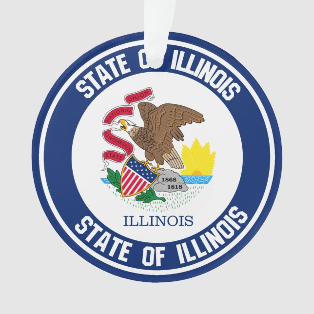 Ornamento Illinois Round Emblem (Frente)