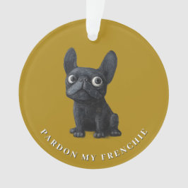 Ornamento Ilustração Amarelo da Mostarda Negra-Branca