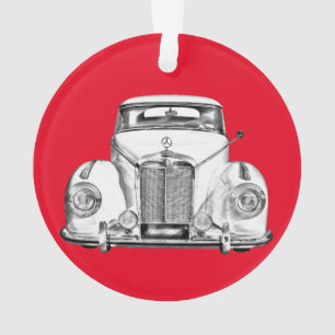 Ornamento Ilustração de carro clássico de luxo Mercedes Benz