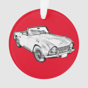 Ornamento Ilustração do carro de esportes de Triumph Tr4
