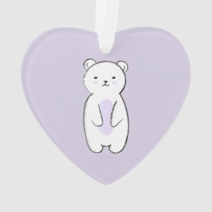 Ornamento Ilustração do Urso Polar Bonito