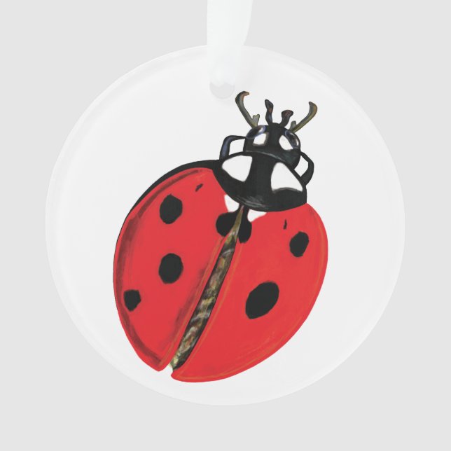 Ornamento Ilustração Lady Bug (Frente)