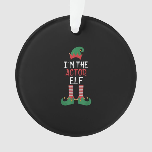 Ornamento Im Ator Elf - Familiar de Natal (Frente)