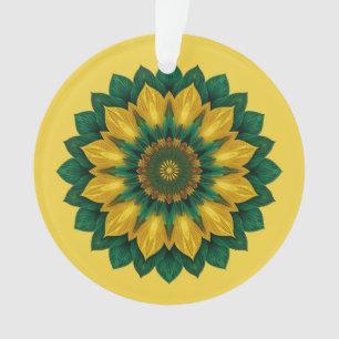 Ornamento Imperial Solar Flower Mandala Luxury Keychain 