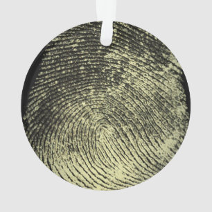 Ornamento Impressão digital invertida do laço