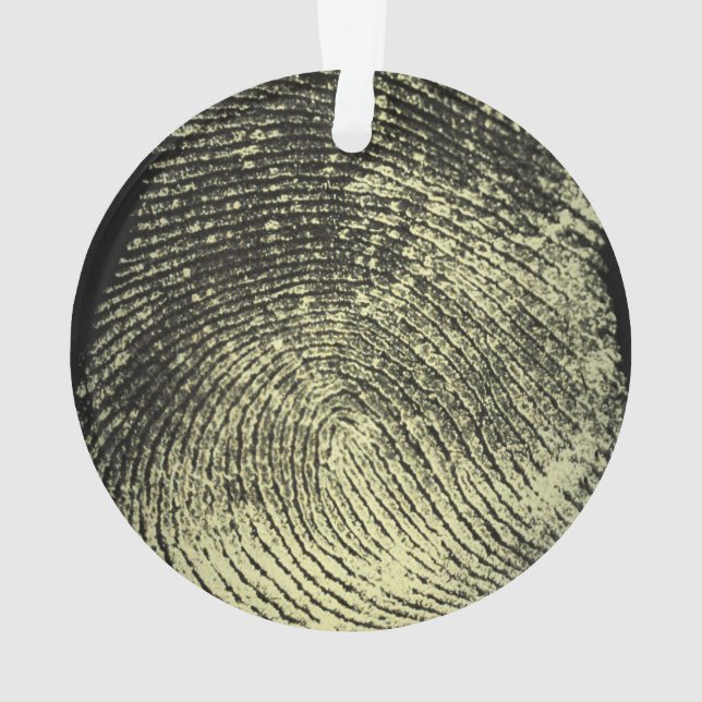 Ornamento Impressão digital invertida do laço (Verso)