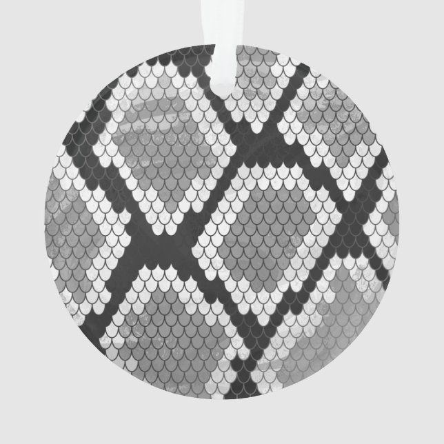 Ornamento IMPRESSÃO e CINZA COBRA (Verso)