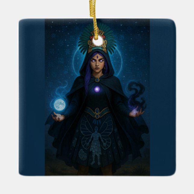 Ornamento Indígenas Mexicano Deusa Tlazolteotl (Frente)