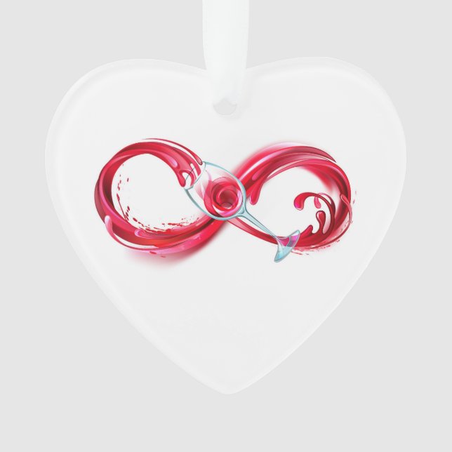 Ornamento Infinidade com vinho tinto (Frente)