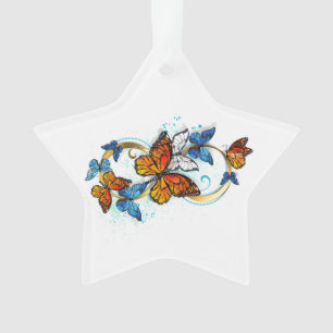 Ornamento Infinidade de Borboletas Monarca