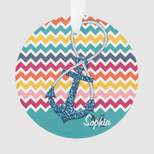 Ornamento Infinidade náutica da âncora náutica de falso bril